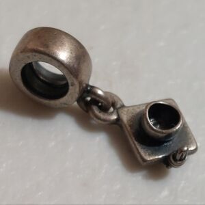 Authentic Pandora Sterling Silver Ale Graduation Cap Dangle Bead Bracelet Charm